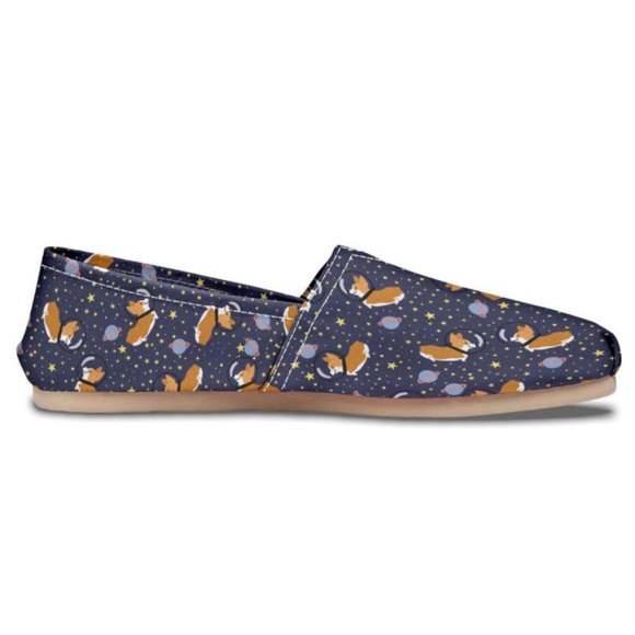 Groove Bags Space Corgi Slip-Ons Ballet Flats Loafers Dog Dogs Puppy Pups Tom's - Picture 4 of 15